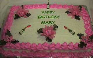 Floral Theme Cake